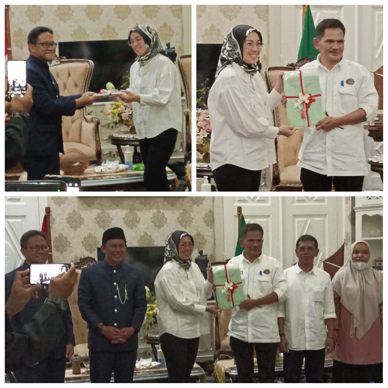 Penyerahan 20 Sertifikat Tanah Milik Pemkab Purwakarta oleh Kakantah Kab. Pwk kepada Bupati Purwakarta Ambu Anne Ratna Mustika. Di Hari Jadi Purwakarta ke 191 dan Kabupaten Purwakarta ke 54.