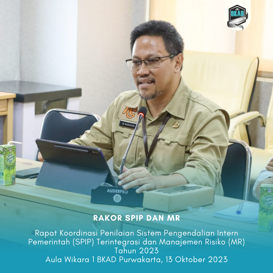 Rapat Koordinasi Penilaian Sistem Pengendalian Intern Pemerintah (SPIP) Terintegrasi dan Manajemen Risiko (MR) Tahun 2023