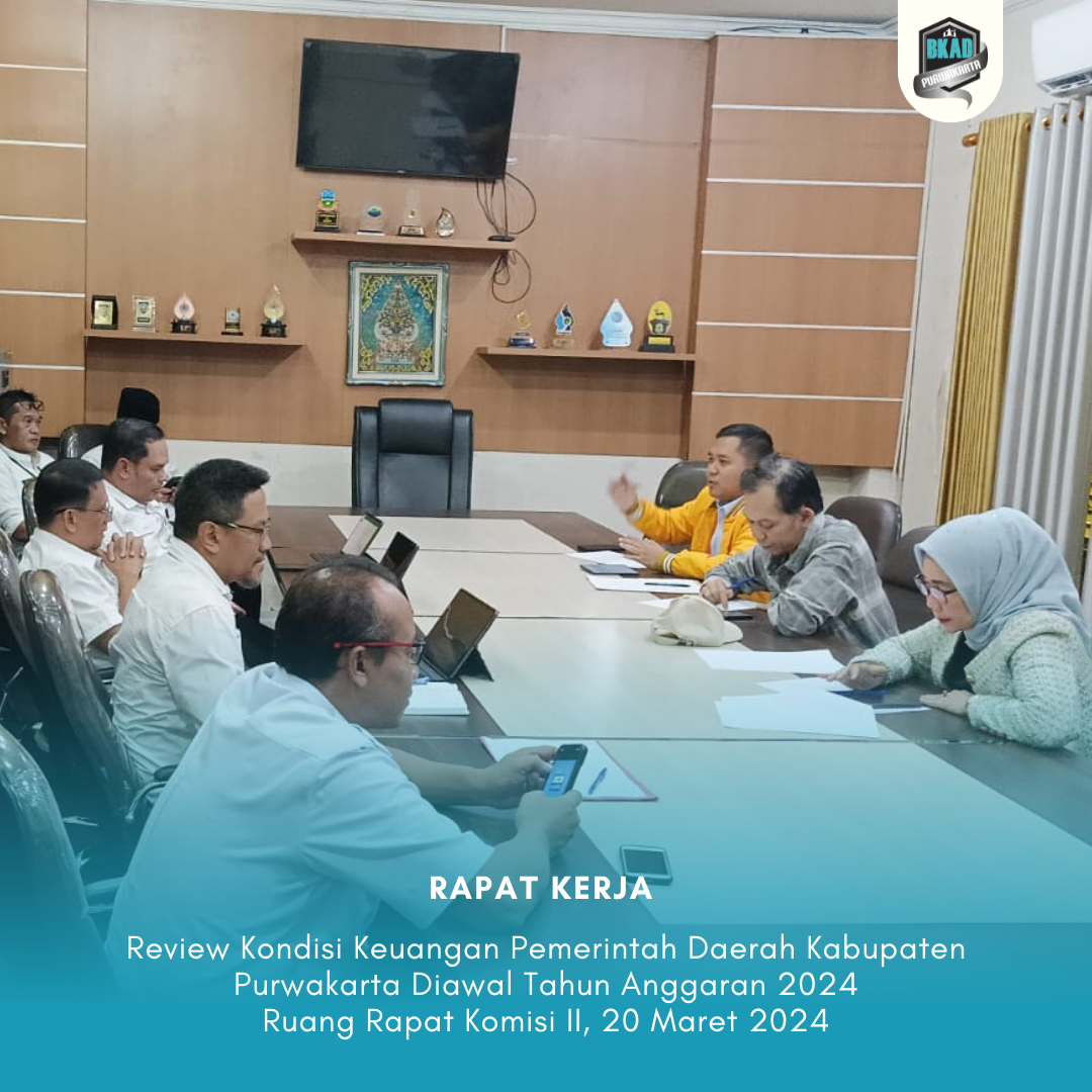Rapat Kerja Dewan Komisi II DPRD Kabupaten Purwakarta