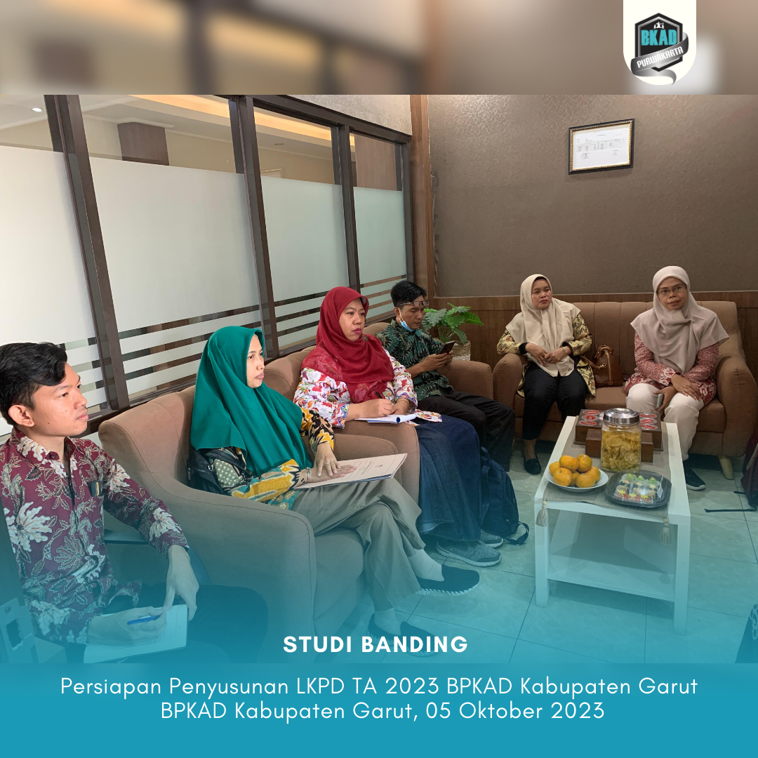 Studi banding Persiapan Penyusunan LKPD TA 2023 BPKAD Kabupaten Garut