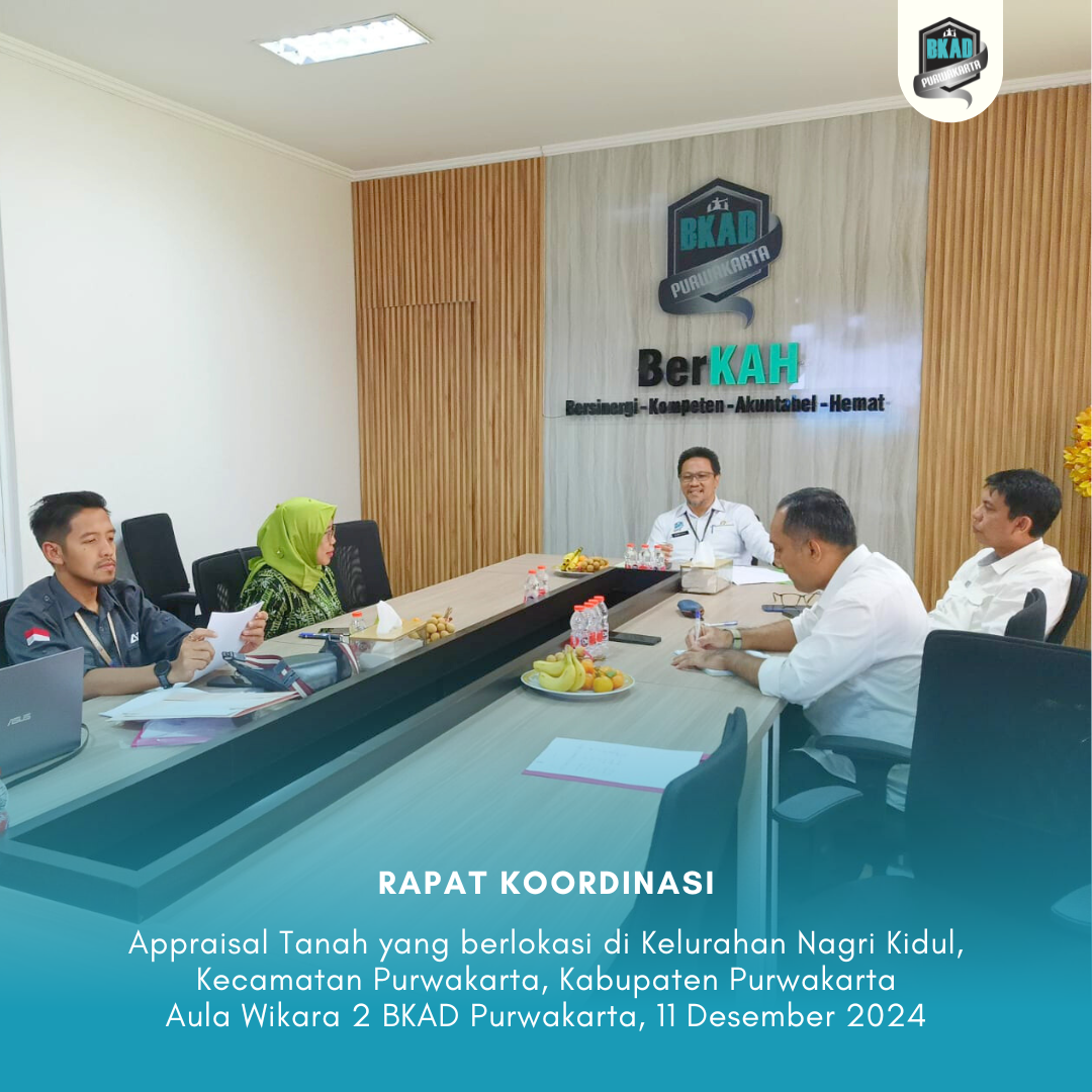 Rapat terkait appraisal tanah