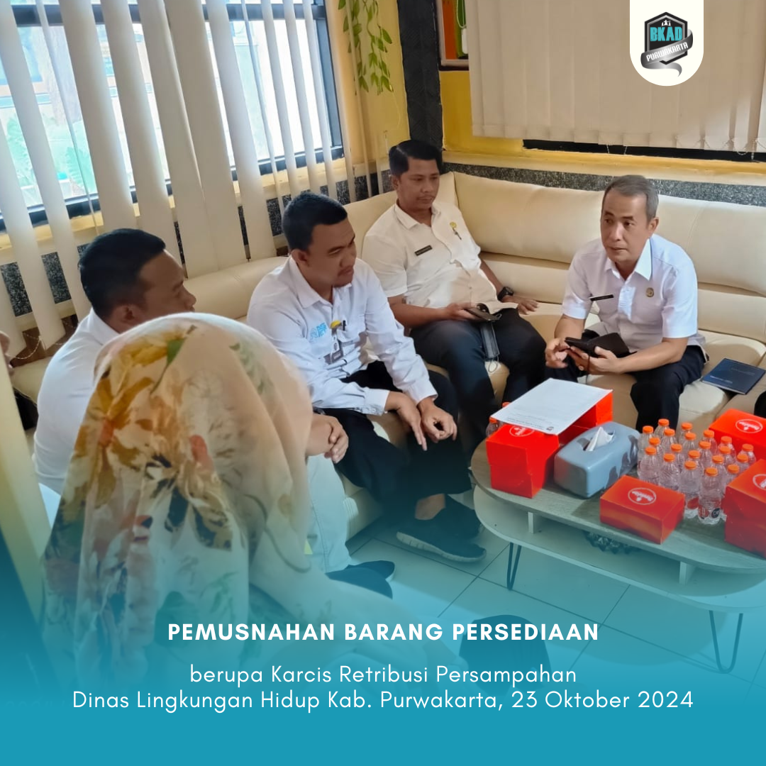 Pemusnahan Barang Persediaan berupa Karcis Retribusi Persampahan