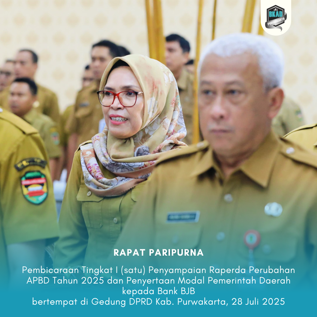 Rapat Paripurna Pembicaraan Tingkat I (satu) Penyampaian Raperda Perubahan APBD Tahun 2025