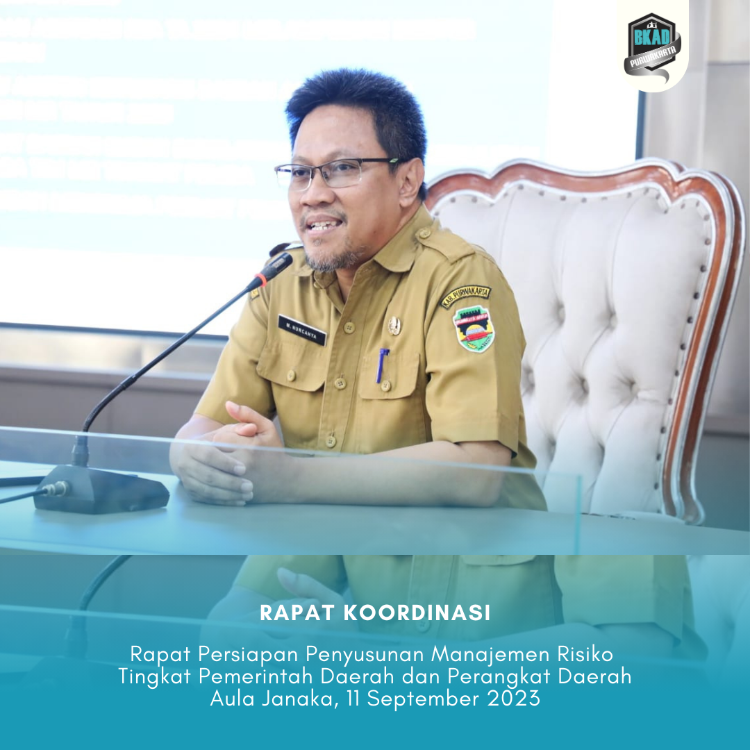 Rapat Persiapan Penyusunan Manajemen Risiko Tingkat Pemerintah Daerah dan Perangkat Daerah