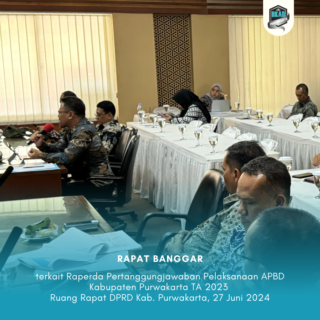 Rapat Korrdinasi terkait Rancangan Peraturan Daerah tentang Pertanggungjawaban Pelaksanaan APBD Kabupaten Purwakarta TA 2023 (Belanja)