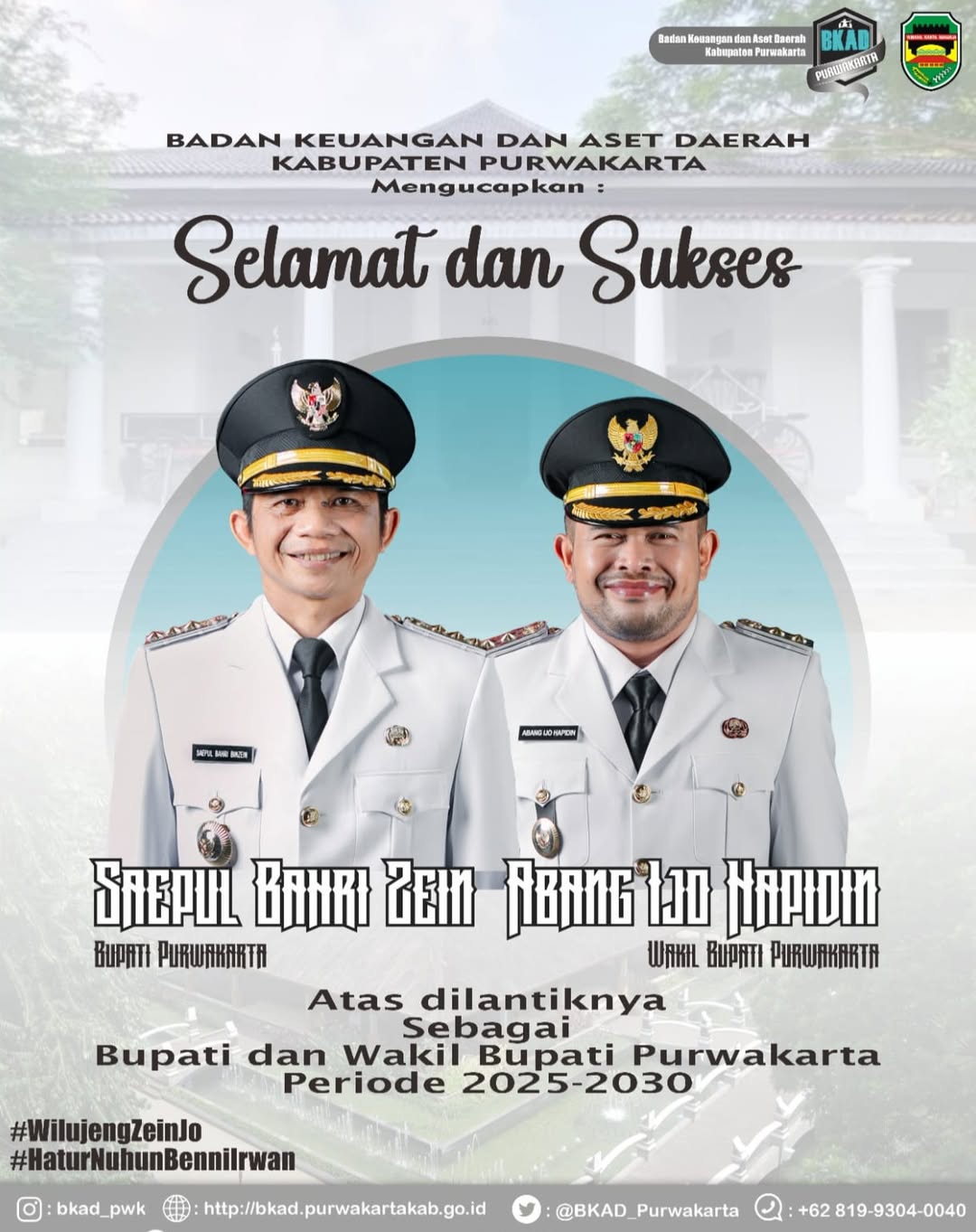 Bupati dan Wakil Bupati Kabupaten Purwakarta Terpilih Periode 2025-2030