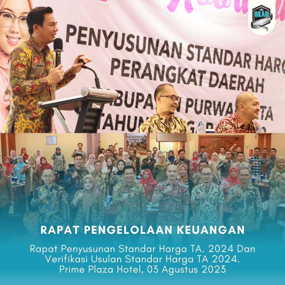 Rapat Penyusunan Standar Harga Tahun Anggaran 2024 dan Verifikasi Usulan Standar Harga Tahun Anggaran 2024