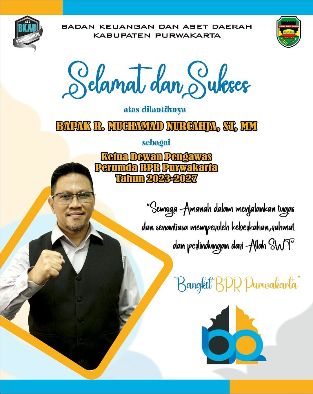 Pelantikan Ketua Dewan Pengawas Perumda BPR Purwakarta Tahun 2023-2027
