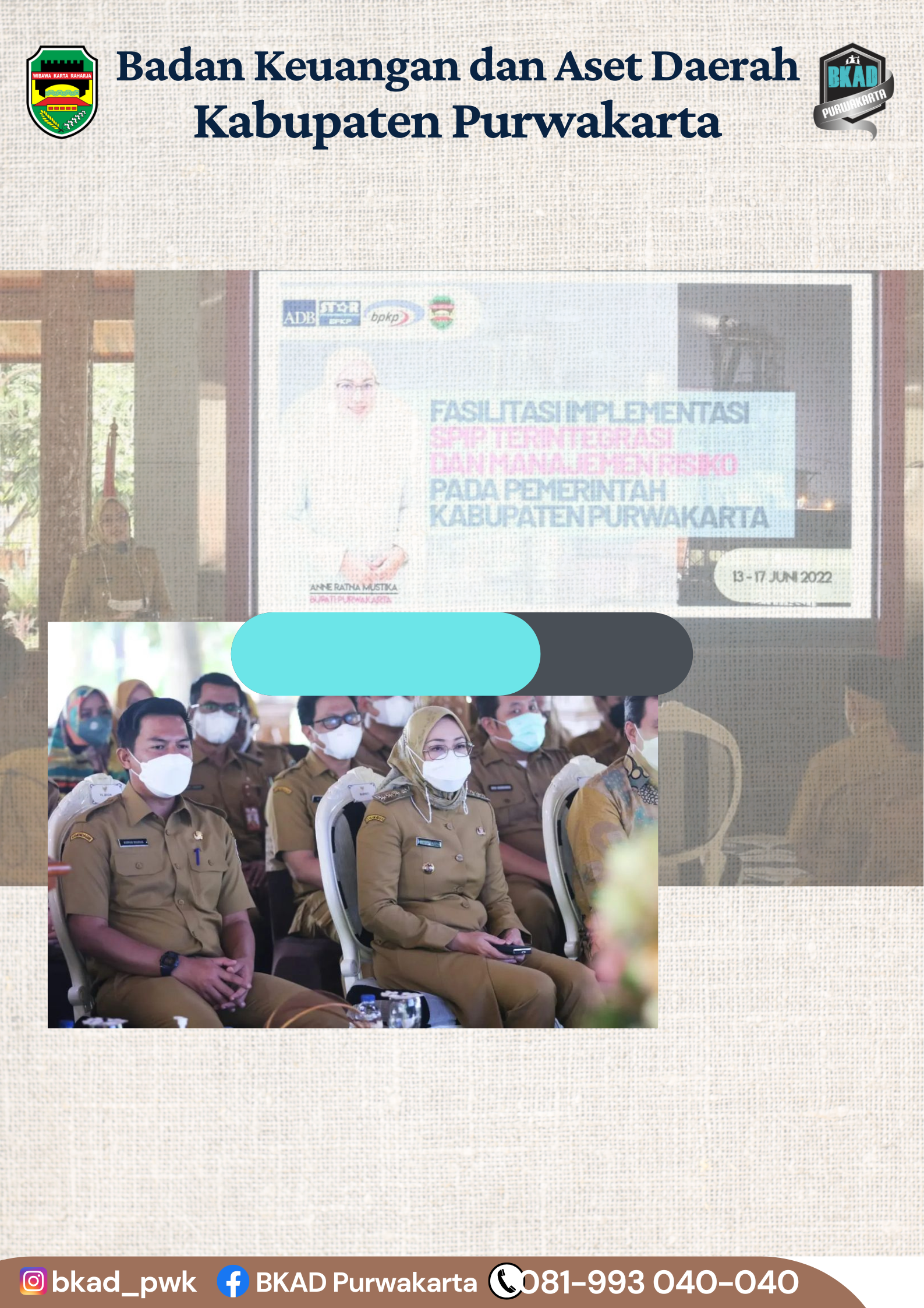 Fasilitasi Implementasi SPIP Terintegrasi dan Manajemen Risiko pada Pemerintah Kabupaten Purwakarta