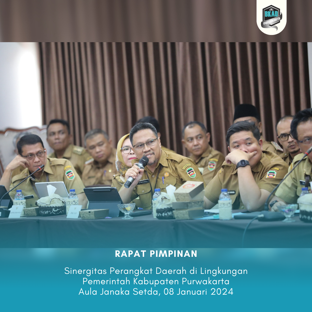 Rapat Pimpinan (Rapim) bersama Kepala Perangkat Daerah dan Camat Se-Kabupaten Purwakarta