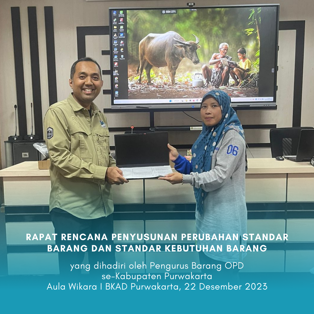 Rapat Rencana Penyusunan Perubahan Standar Barang dan Standar Kebutuhan Barang
