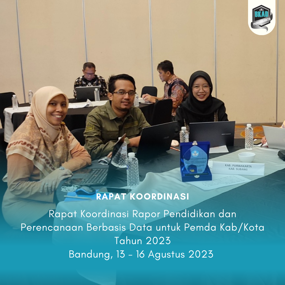 Rapat Koordinasi Rapor Pendidikan dan Perencanaan Berbasis Data (PBD) untuk Pemerintah Daerah tingkat Kabupaten/Kota Tahun 2023