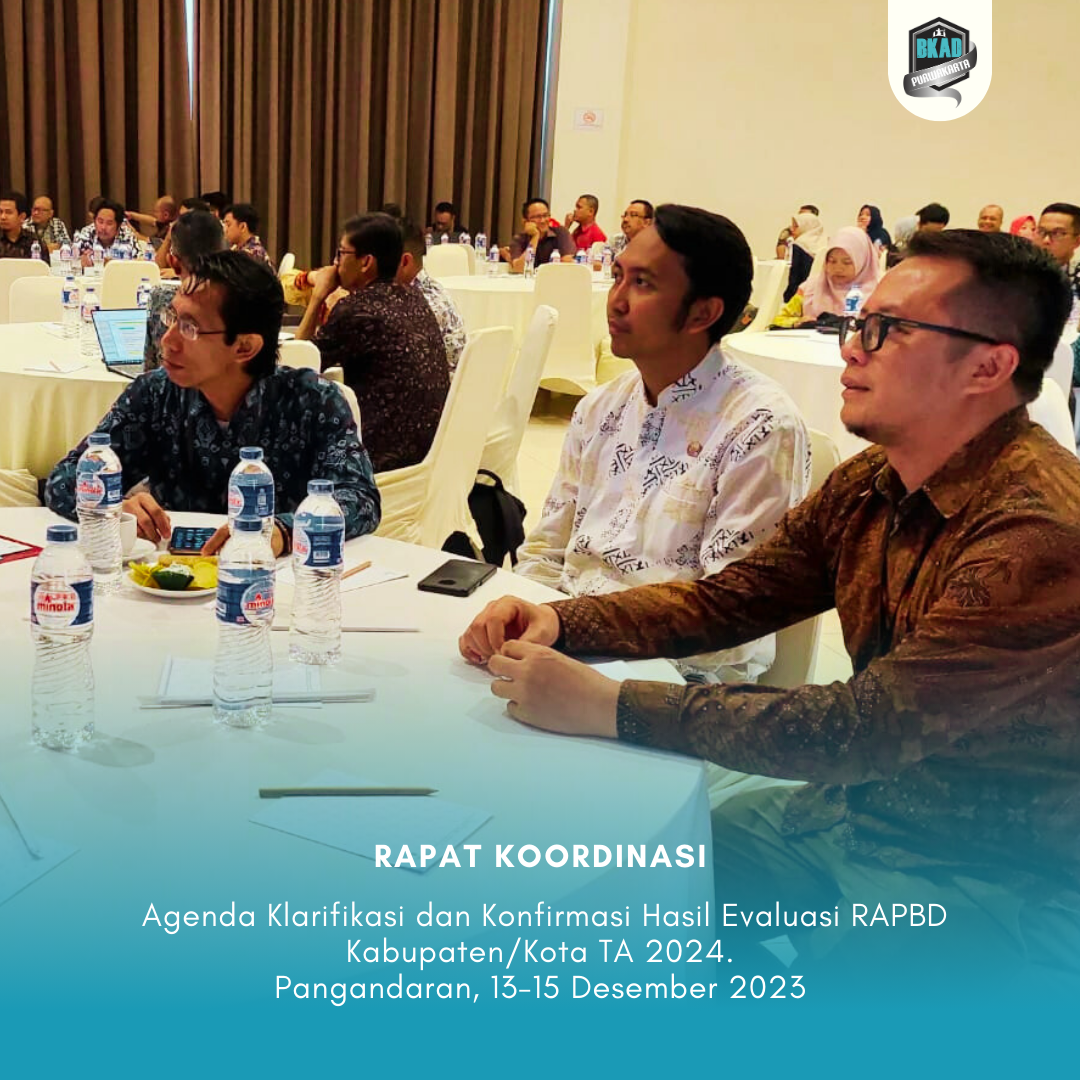 Rapat Koordinasi Agenda Klarifikasi dan Konfirmasi Hasil Evaluasi RAPBD Kabupaten/Kota TA 2024