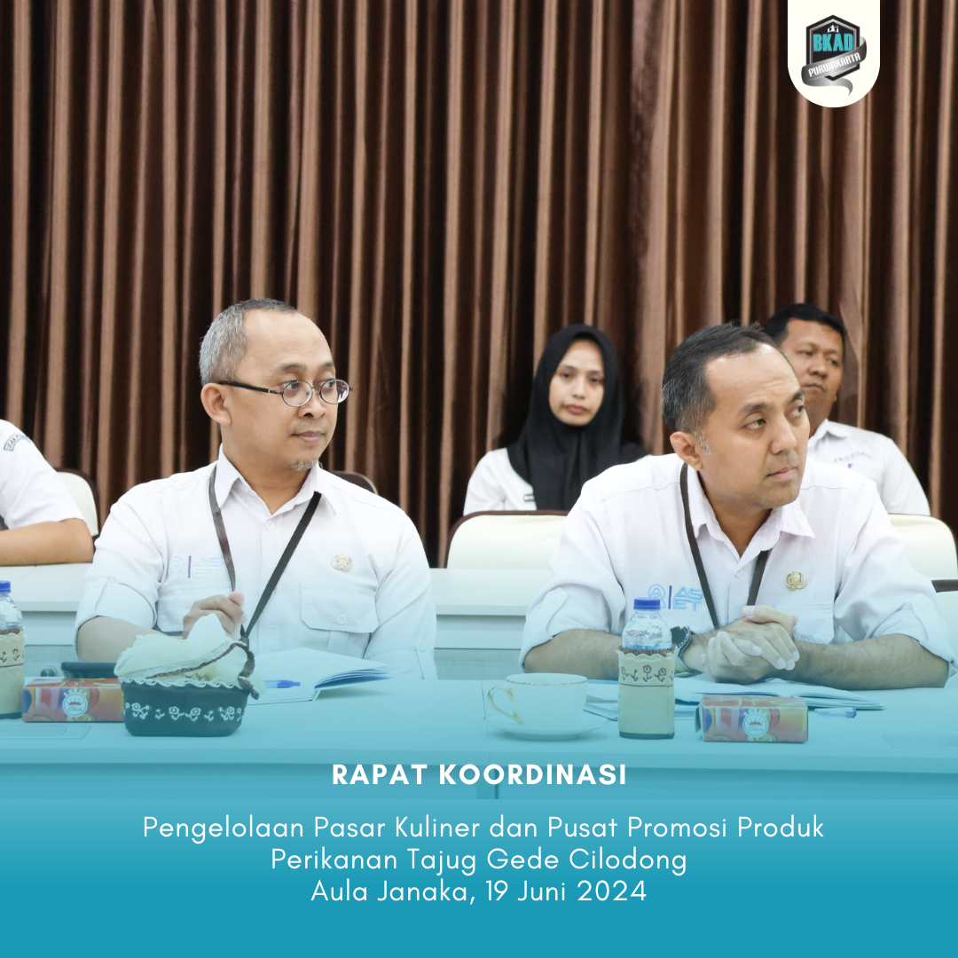 Rapat Pengelolaan Pasar Kuliner dan Pusat Promosi Produk Perikanan Tajug Gede Cilodong Dengan Direktur Pemasaran Kementrian Kelautan dan Perikanan