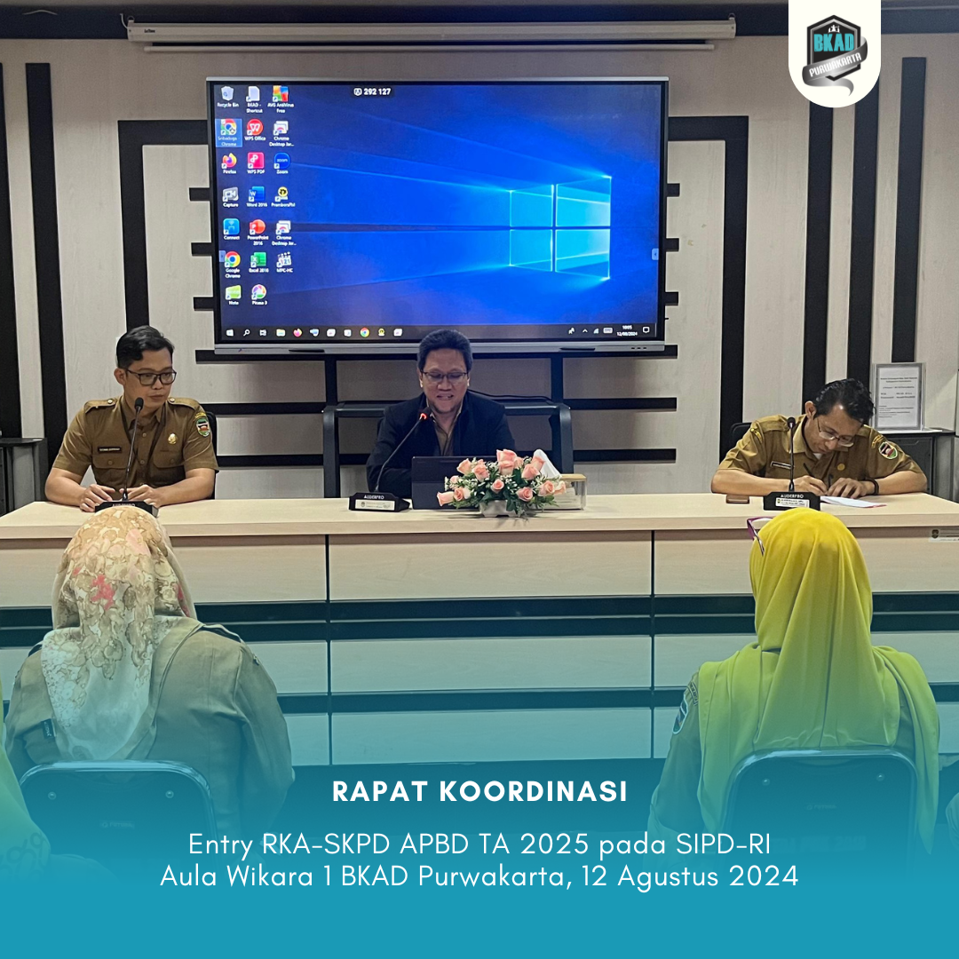 Rapat Koordinasi Entry RKA-SKPD APBD TA 2025 pada SIPD-RI
