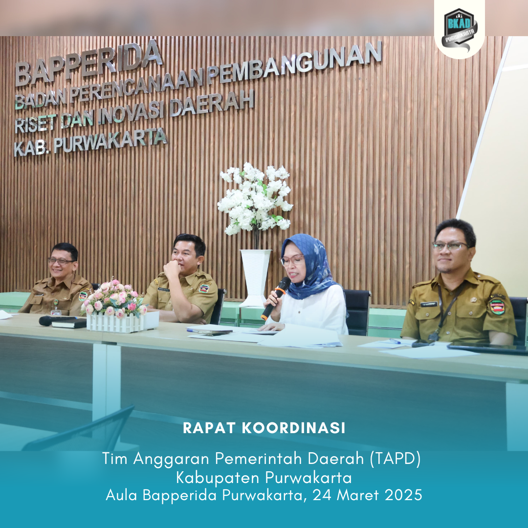 Rapat Tim Anggaran Pemerintah Daerah (TAPD) Kabupaten Purwakarta