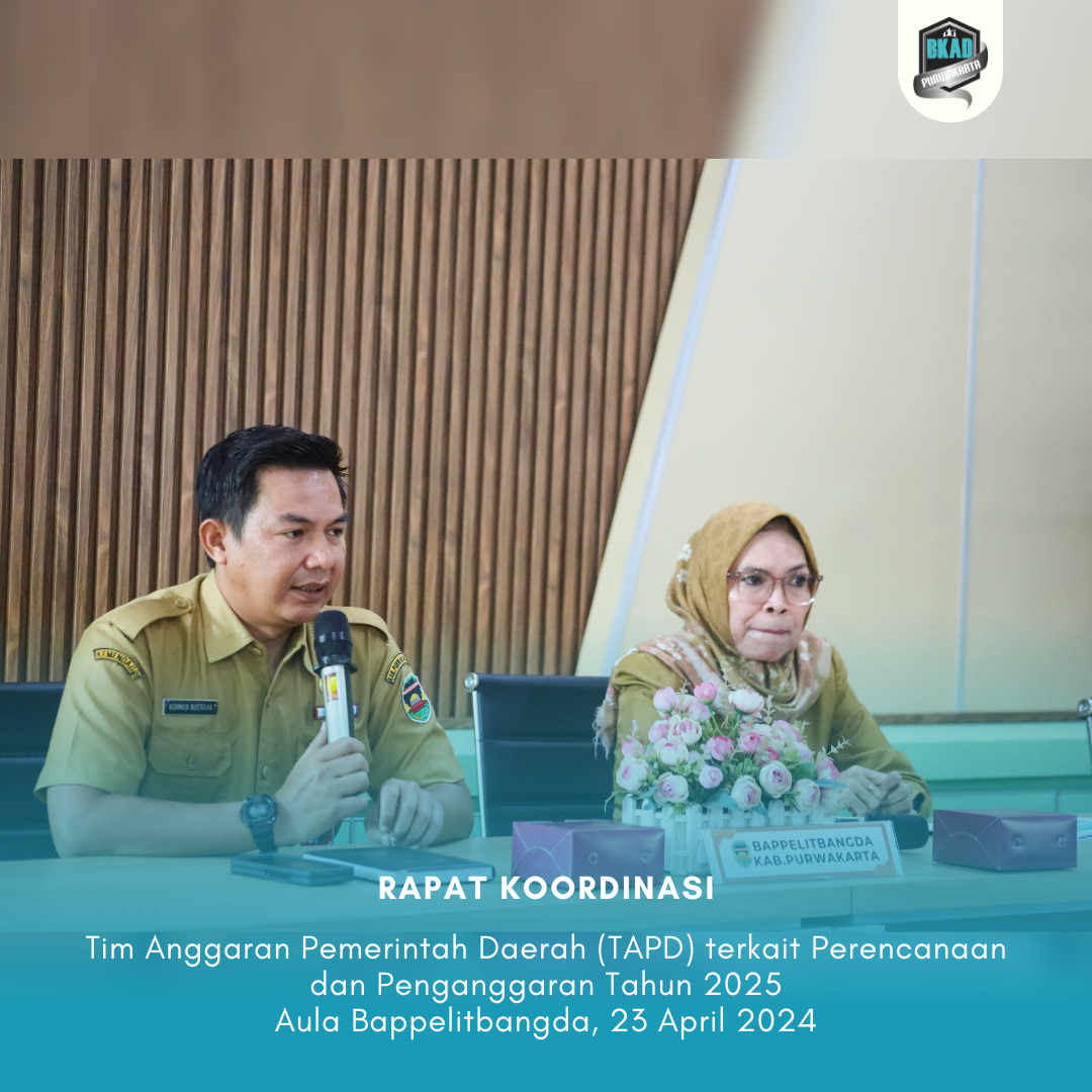 Rapat Koordinasi Tim Anggaran Pemerintah Daerah (TAPD) terkait Perencanaan dan Penganggaran Tahun 2025