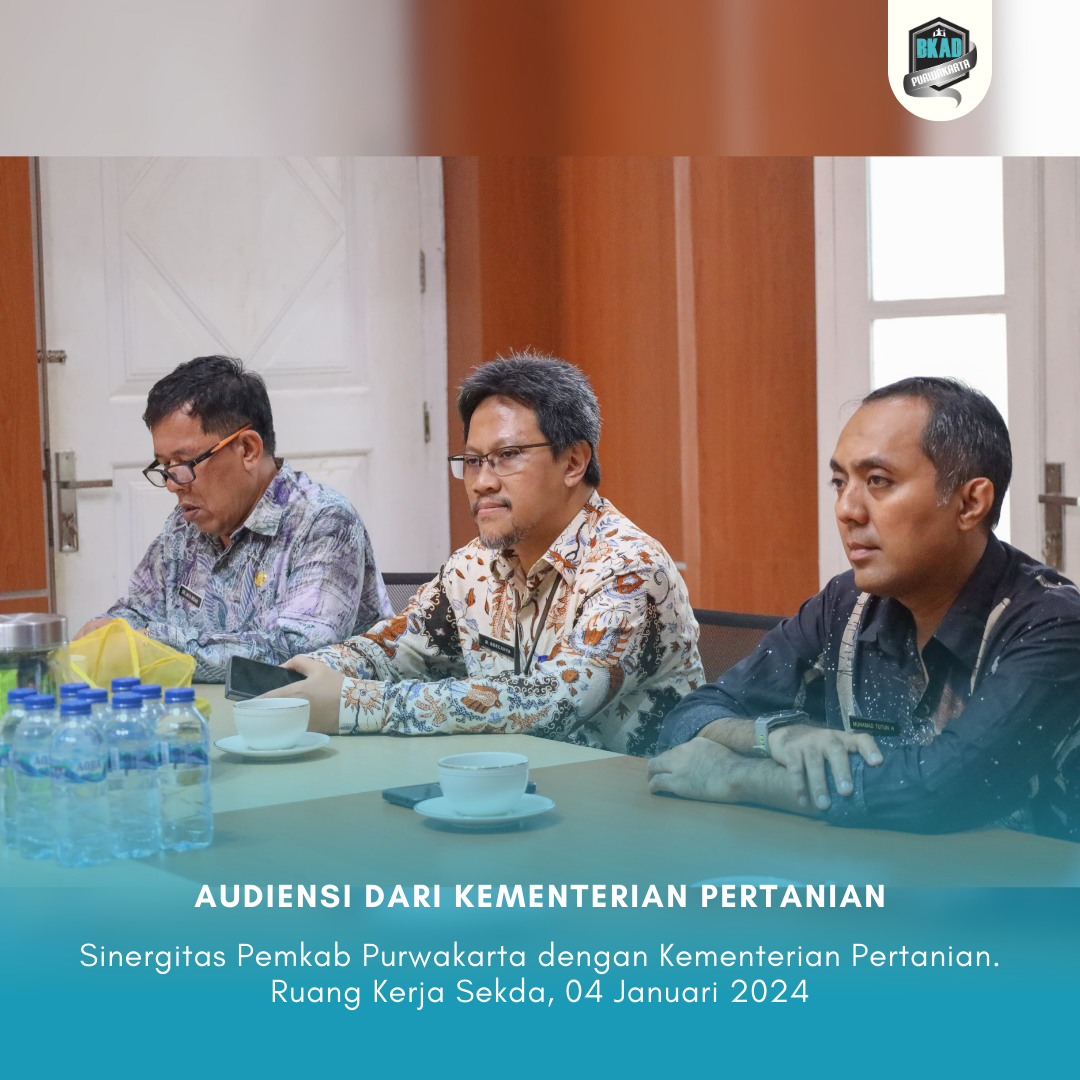 Audiensi dari Kementerian Pertanian