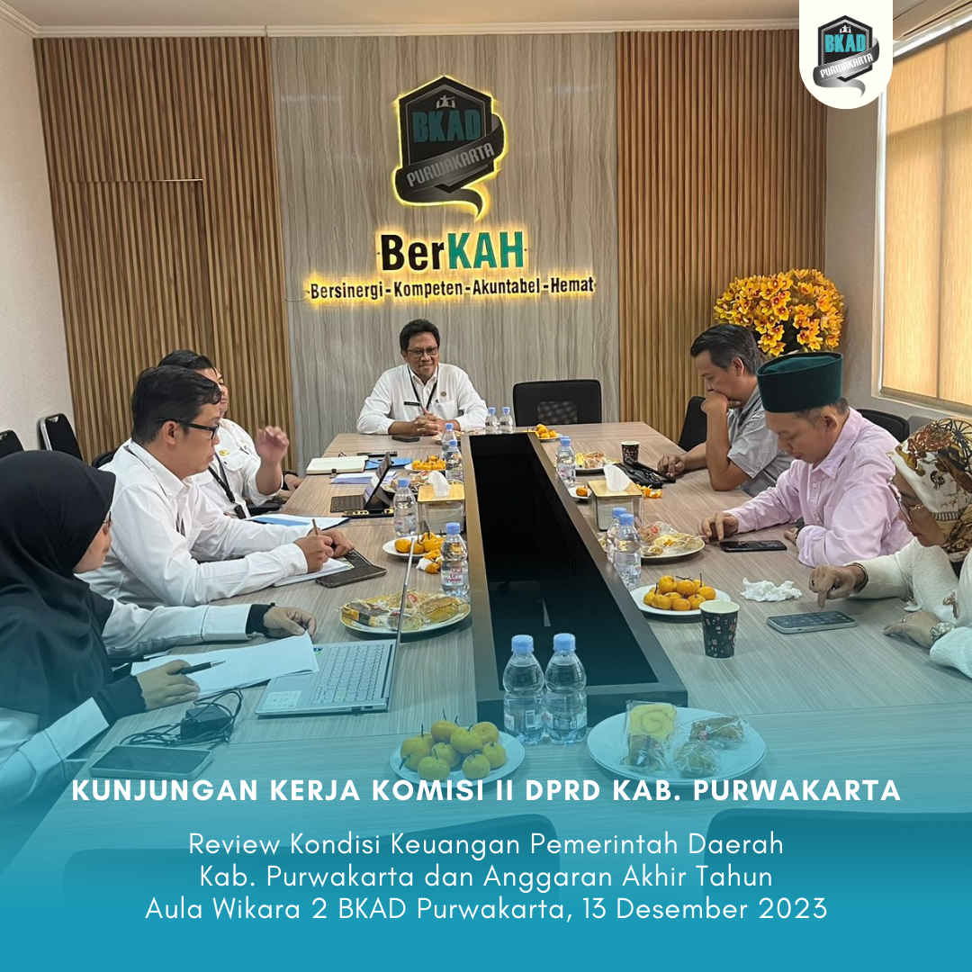 Kunjungan Kerja Komisi II DPRD Kabupaten Purwakarta
